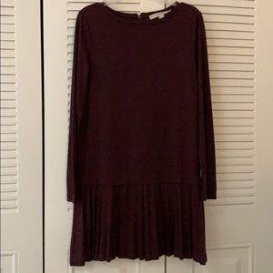 LOFT burgundy dress